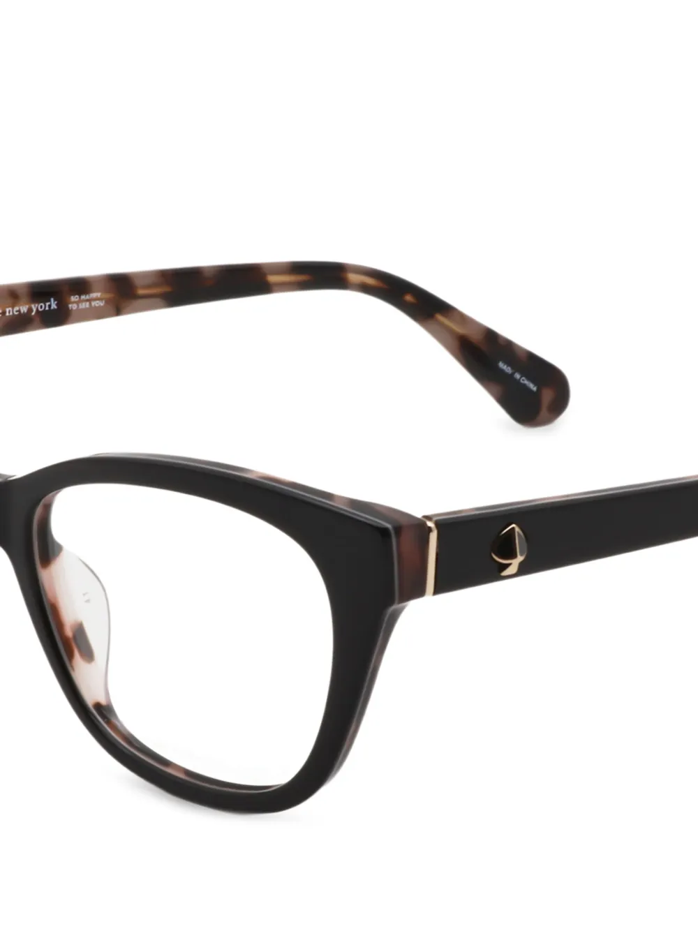 Kate Spade Carolan bril met cat-eye montuur Zwart