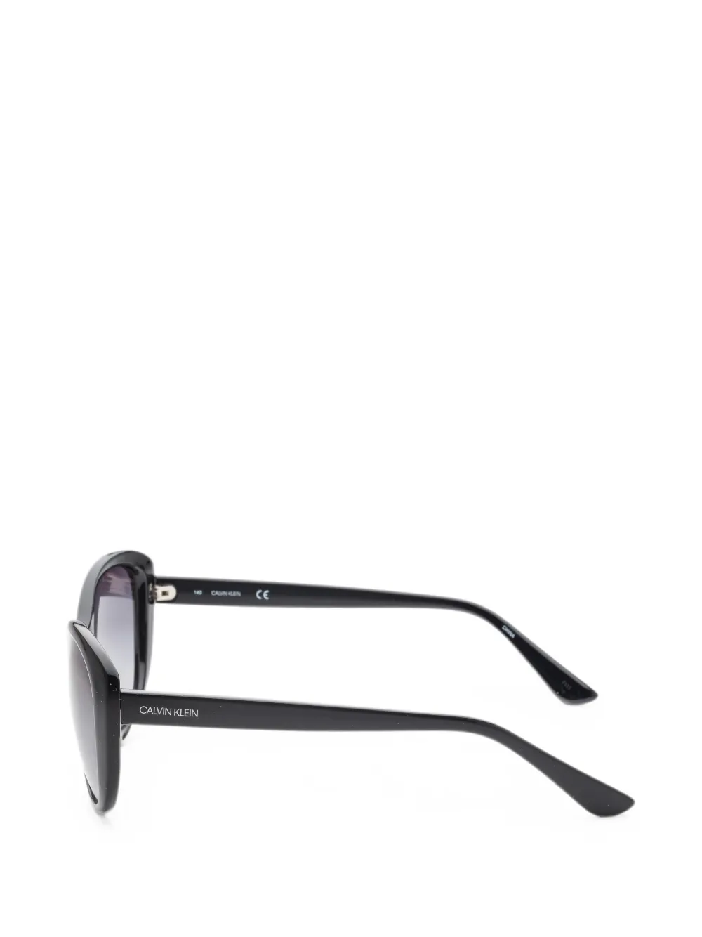 Calvin Klein Zonnebril met cat-eye montuur Zwart