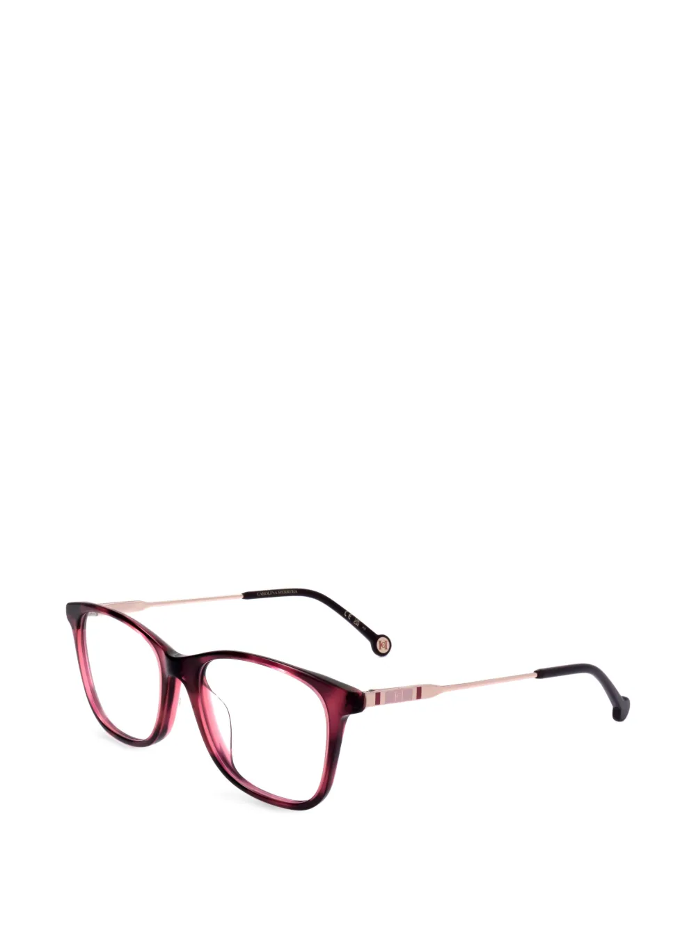 Carolina Herrera Brille mit eckigem Gestell - Rosa