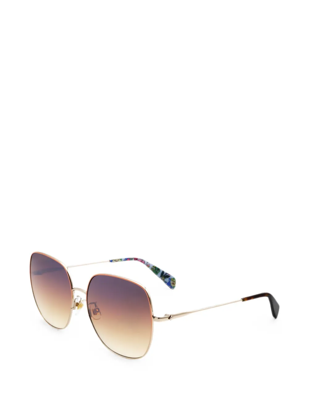 Kate Spade Charli Sonnenbrille mit eckigem Gestell - Gold
