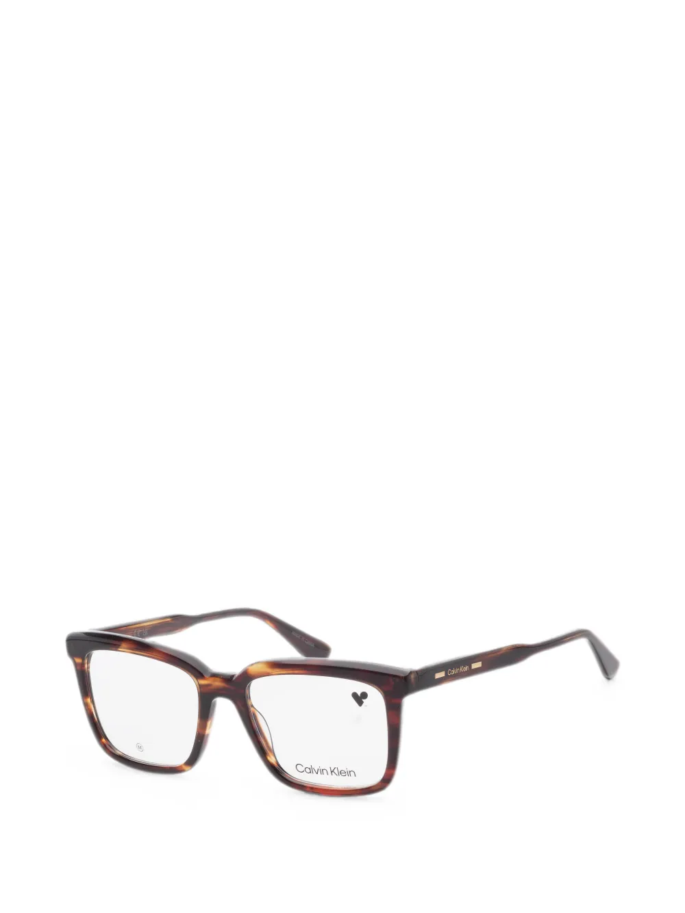Calvin Klein Occhiali squadrati con effetto tartarugato - Marrone