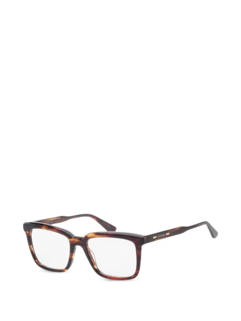 Calvin Klein tortoiseshell-effect square-frame  glasses