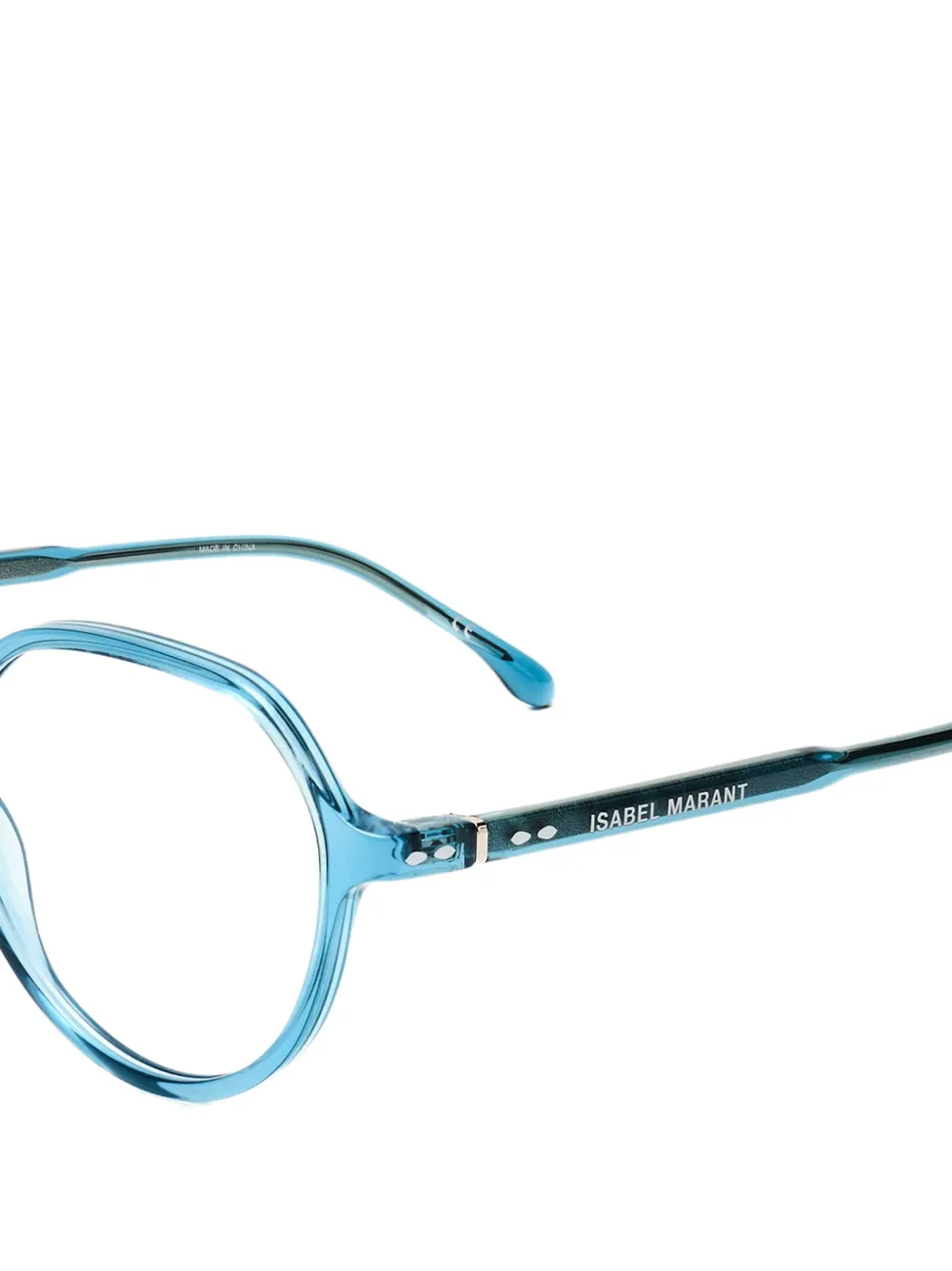 Isabel Marant Eyewear Bril met geometrisch montuur Blauw