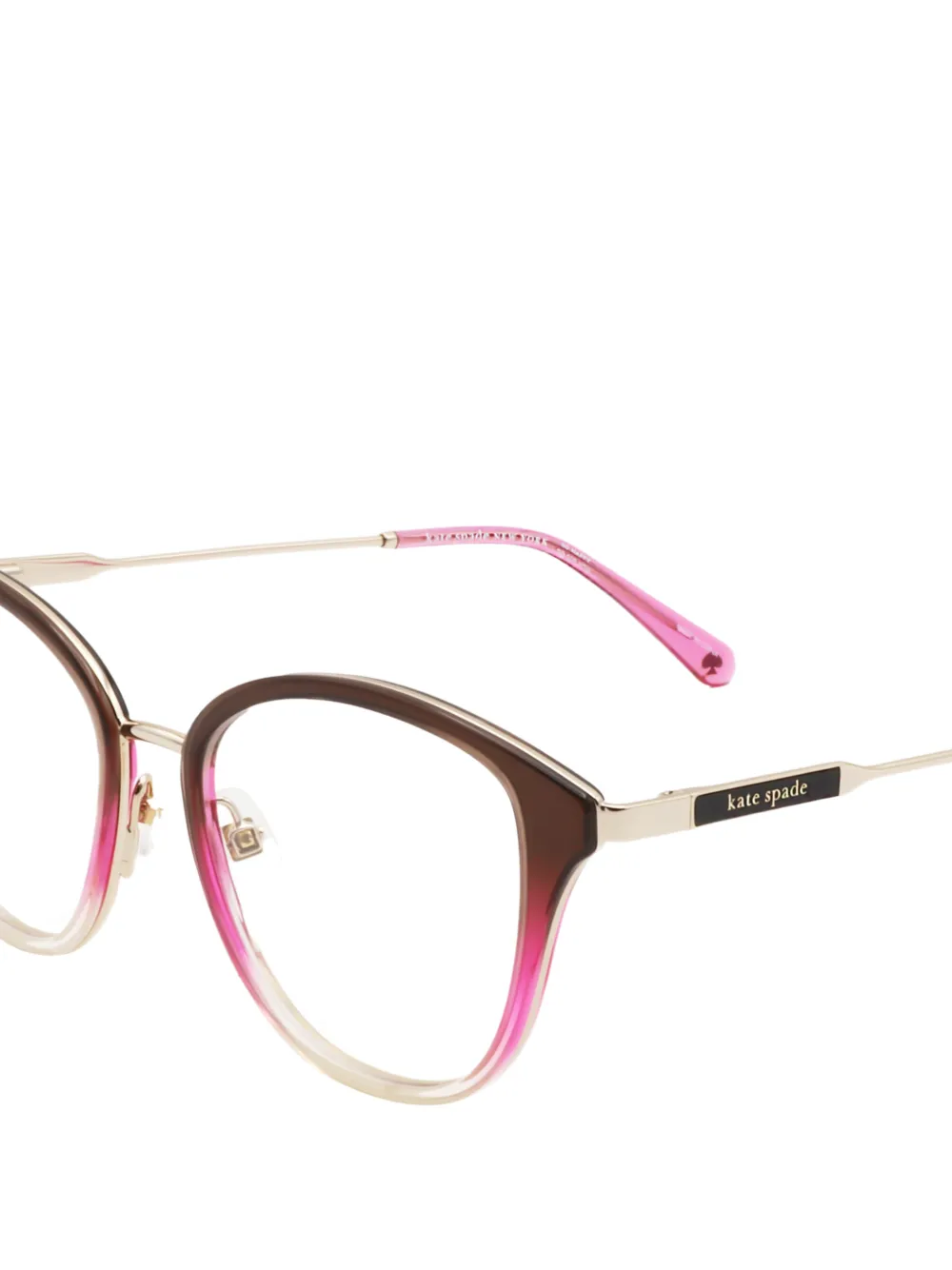 Kate Spade Bril met cat-eye montuur Roze