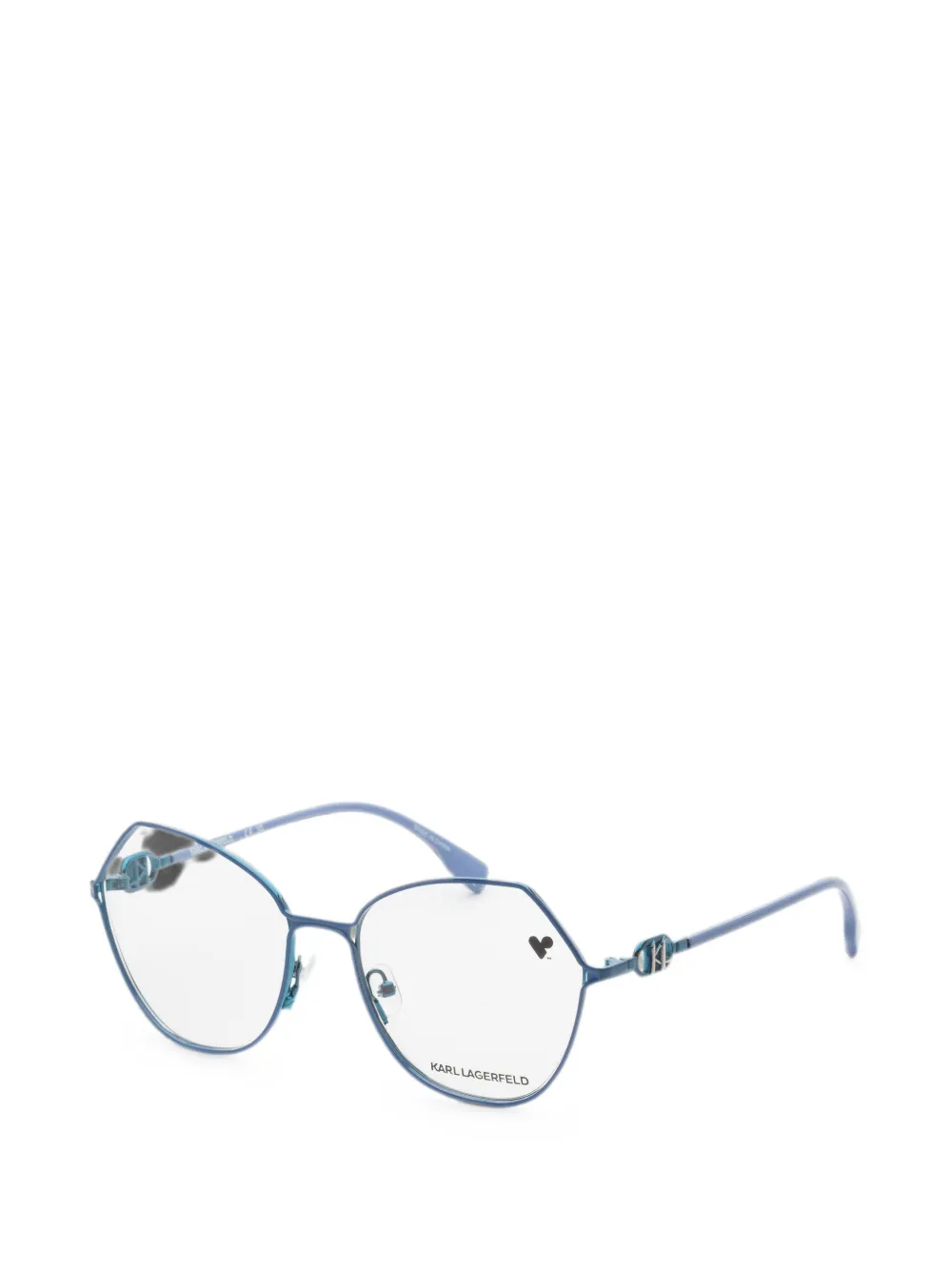Karl Lagerfeld geometric-frame glasses - Blau