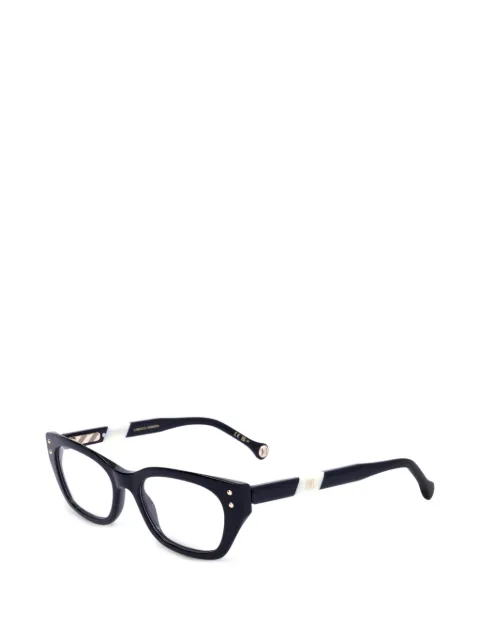 Carolina Herrera lentes con armazón cat eye y placa del logo