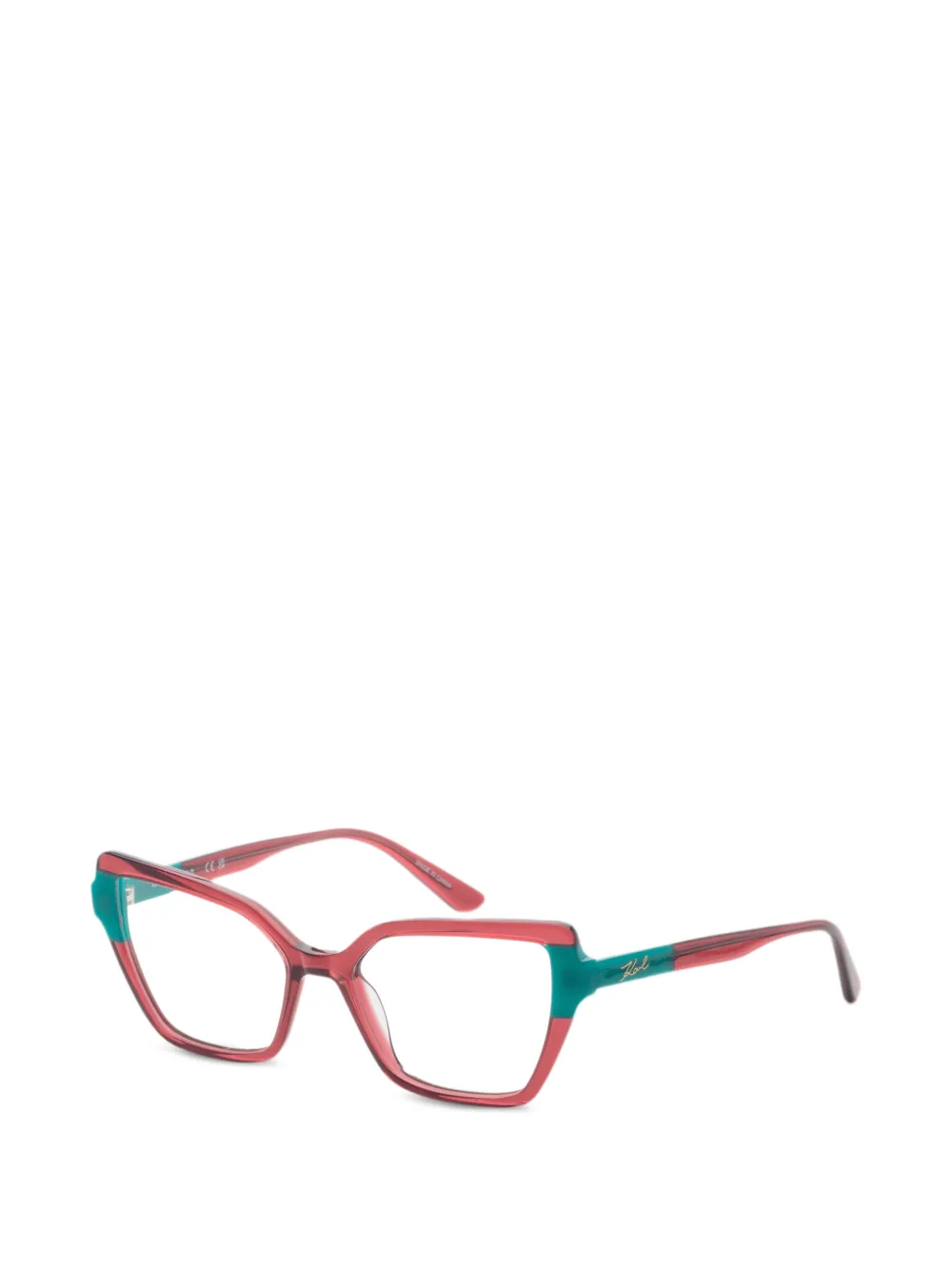 Karl Lagerfeld Occhiali cat-eye - Rosso