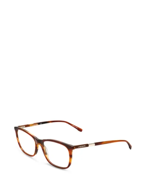 Lacoste tortoiseshell-effect rectangle-frame glasses