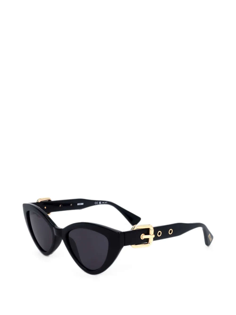 Moschino Occhiali da sole con decorazione - Nero