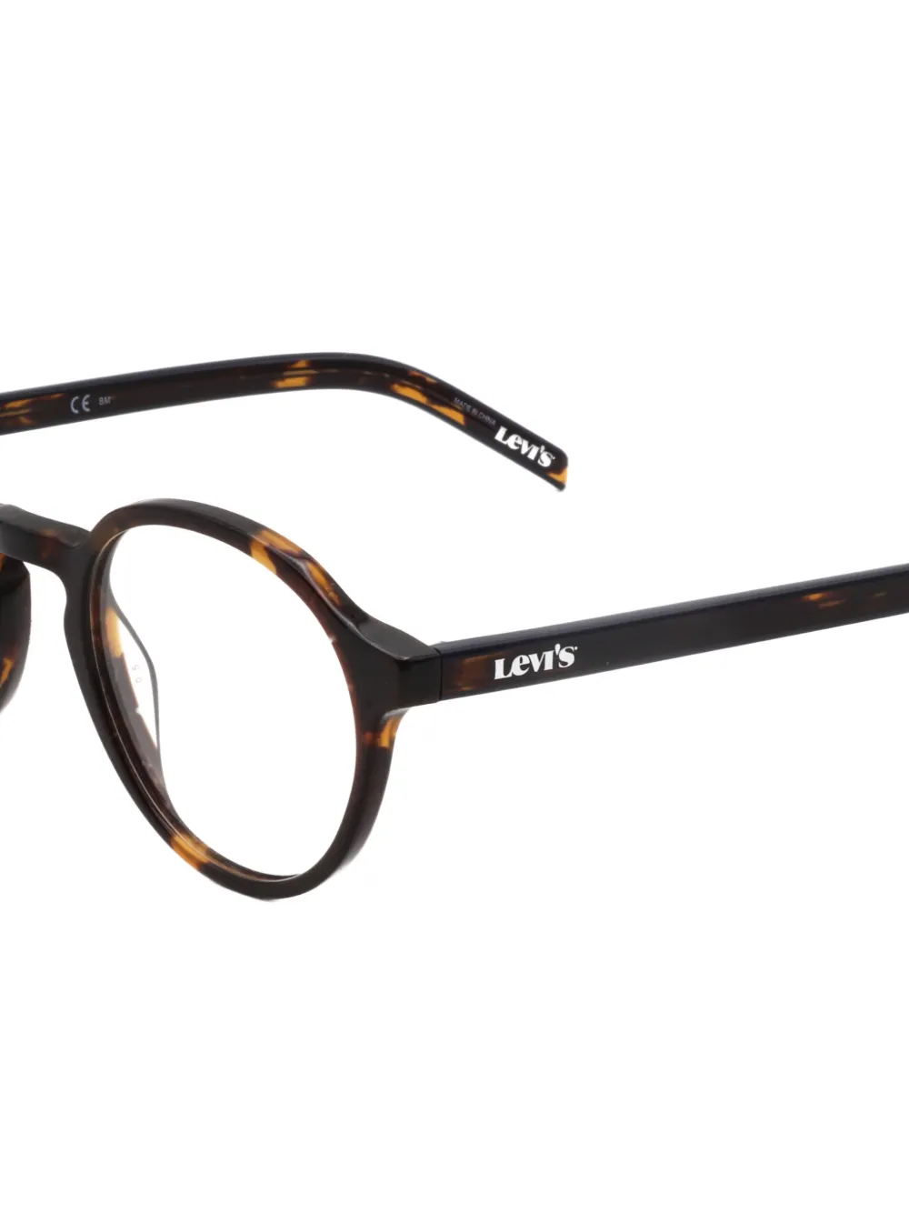 Levi's Bril met rond montuur Bruin
