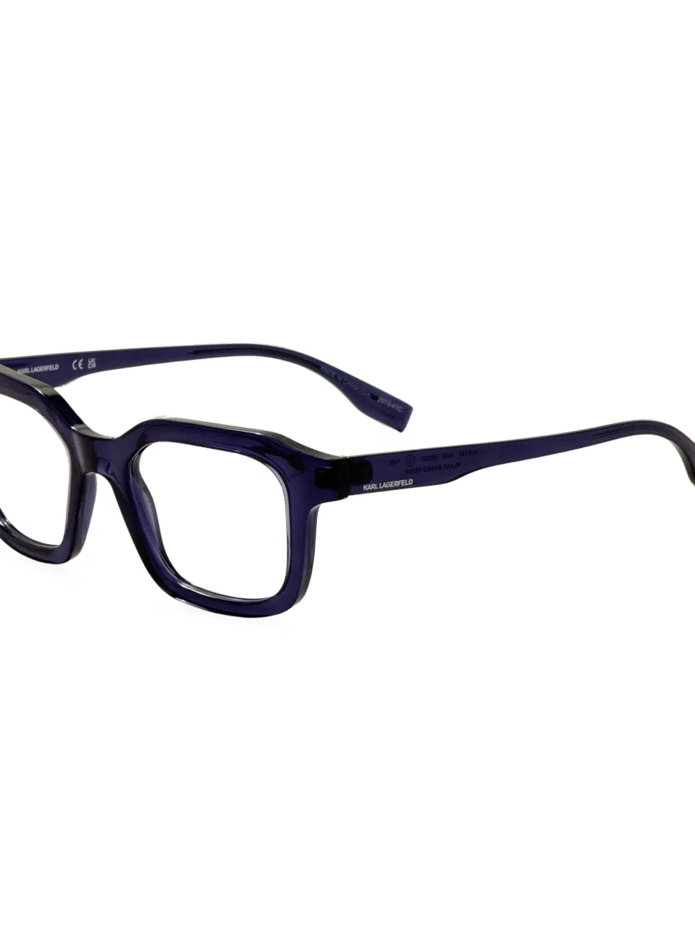 Karl Lagerfeld Bril met geometrisch montuur Blauw