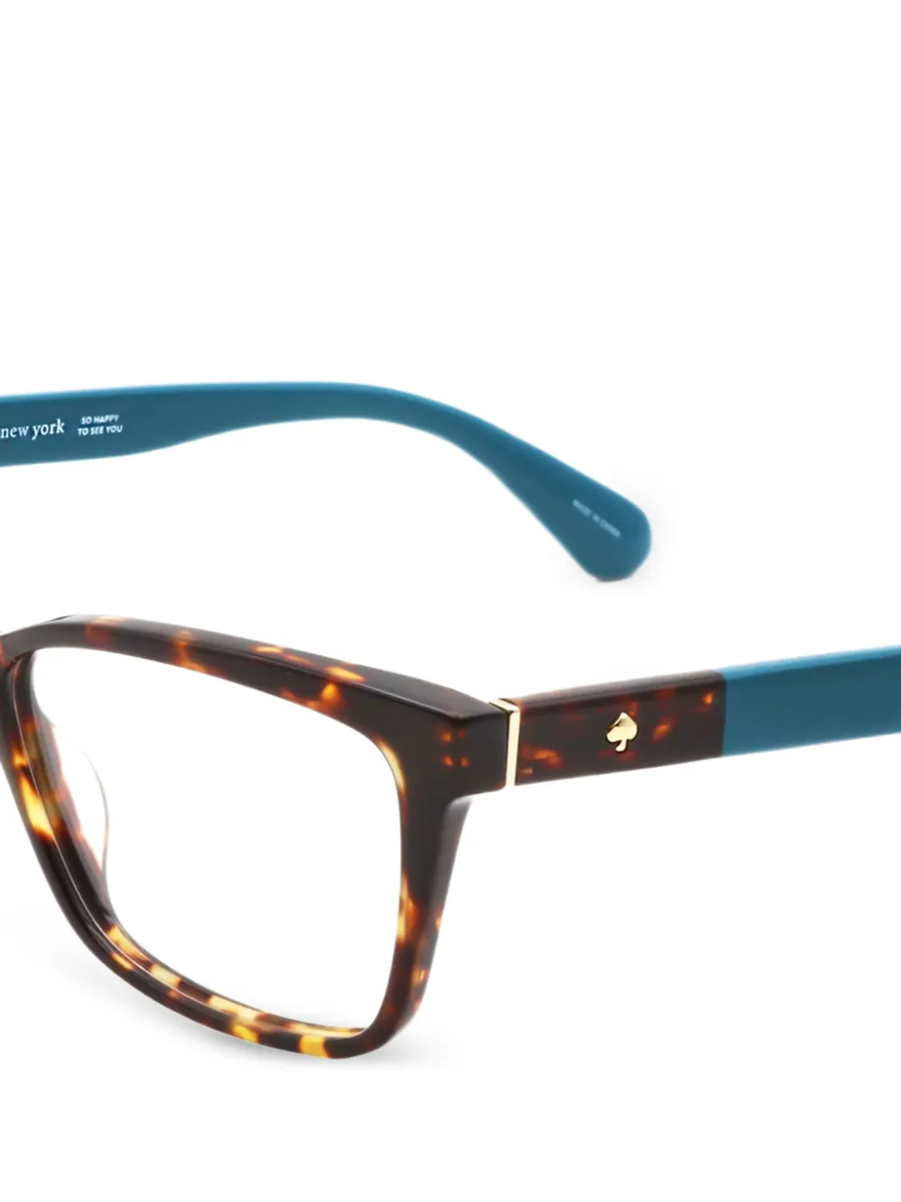 Kate Spade Bril met rechthoekig montuur Bruin