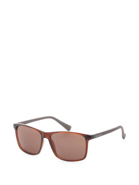 Calvin Klein Crystal rectangle-frame sunglasses