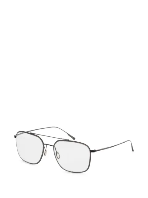 Porsche Design square-frame double-bridge glasses