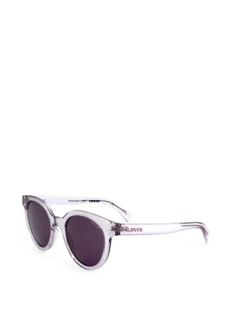 Levi's logo-detail round-frame sunglasses
