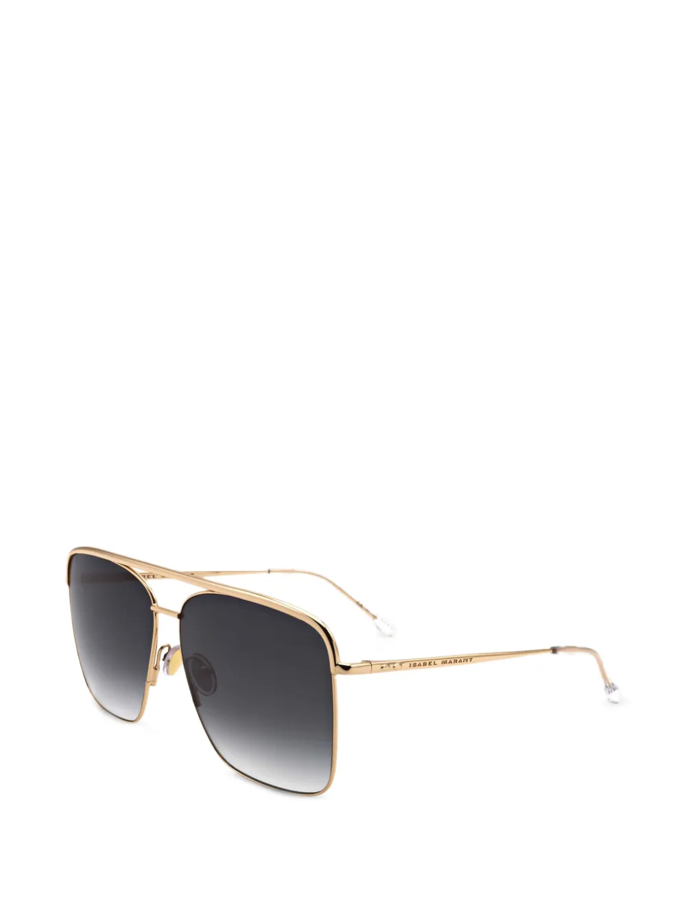 Isabel Marant Eyewear lunettes de soleil à monture géométrique - Or Isabel Marant Eyewear lunettes de soleil à monture géométrique - Or
