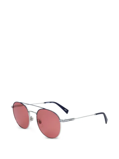 Levi's round-frame palladium-plated sunglasses