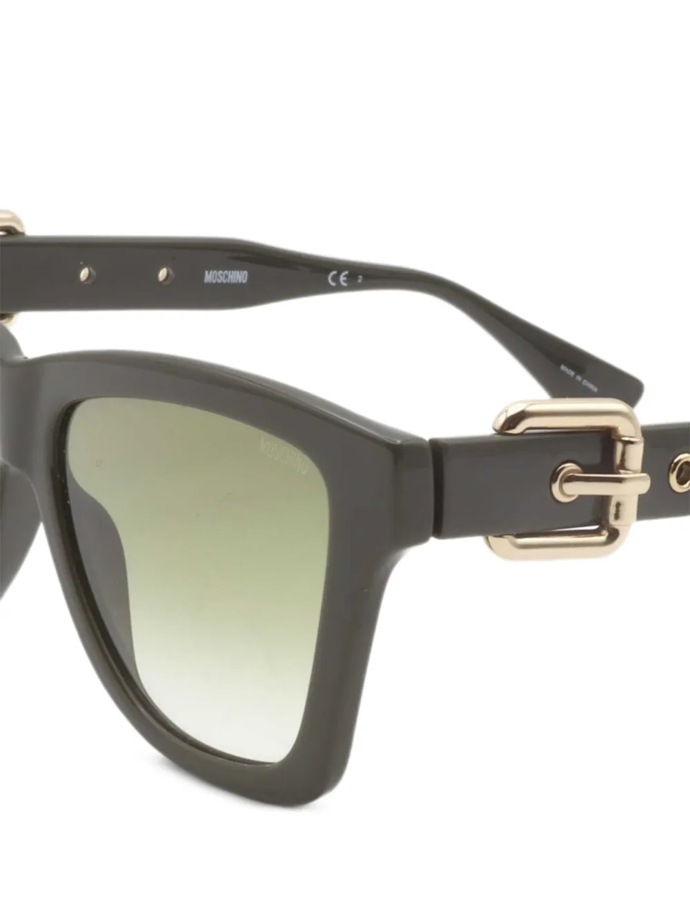 Moschino Eyewear Zonnebril met vierkant montuur Zwart