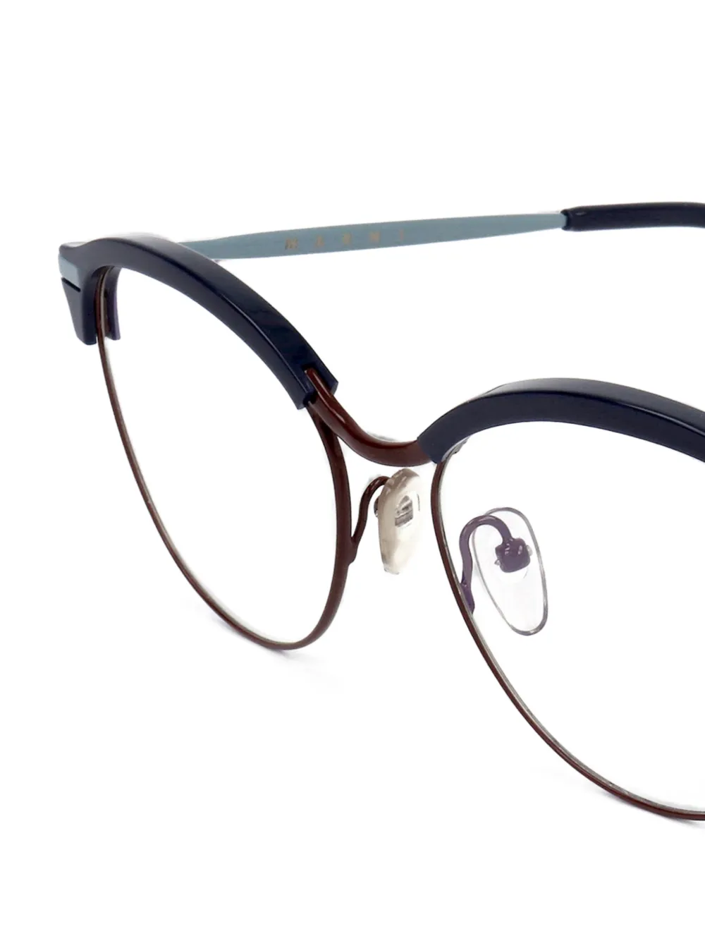 Marni Eyewear Bril met cat-eye montuur Blauw