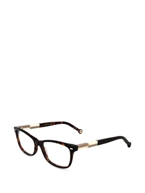 Carolina Herrera tortoiseshell-effect rectangle-frame glasses