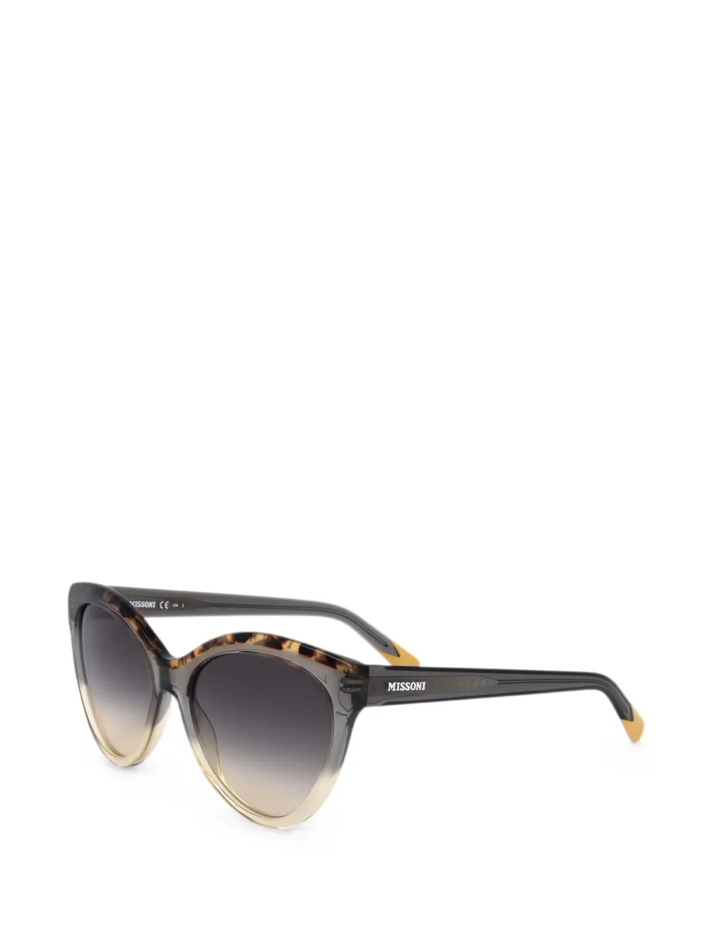 MISSONI EYEWEAR 57mm grey-ochre sunglasses