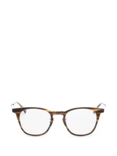 Garrett Leight Wright C round-frame glasses