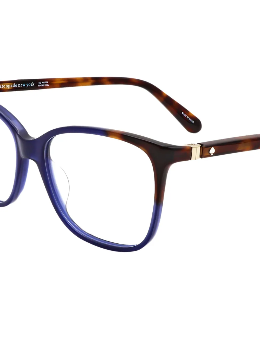 Kate Spade Karlyn bril met vierkant montuur Blauw