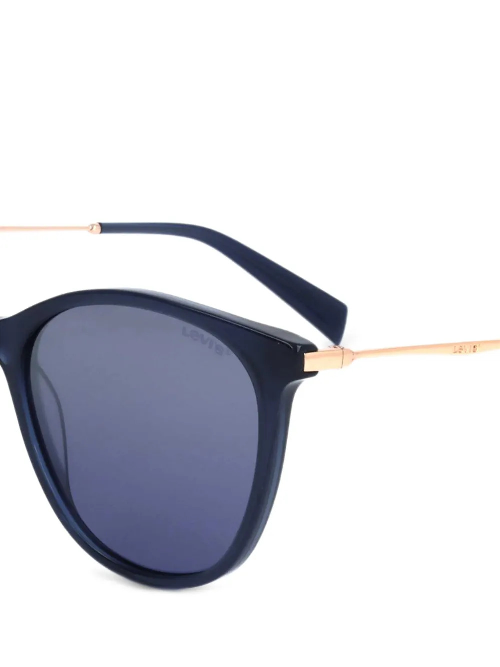 Levi's Zonnebril met cat-eye montuur Blauw