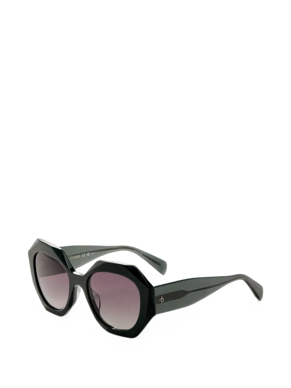 RAG & BONE EYEWEAR Zonnebril met geometrisch montuur Groen