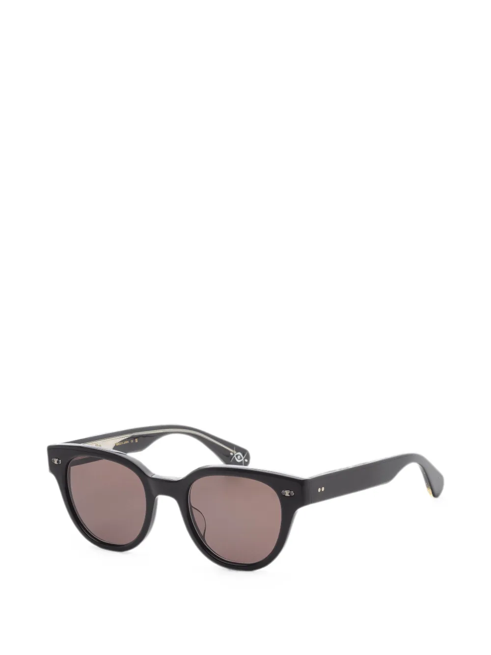 Garrett Leight Jane zonnebril met rond montuur Zwart