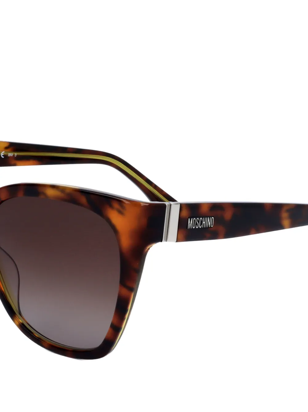 Moschino Eyewear Zonnebril met schildpadschild-effect Bruin