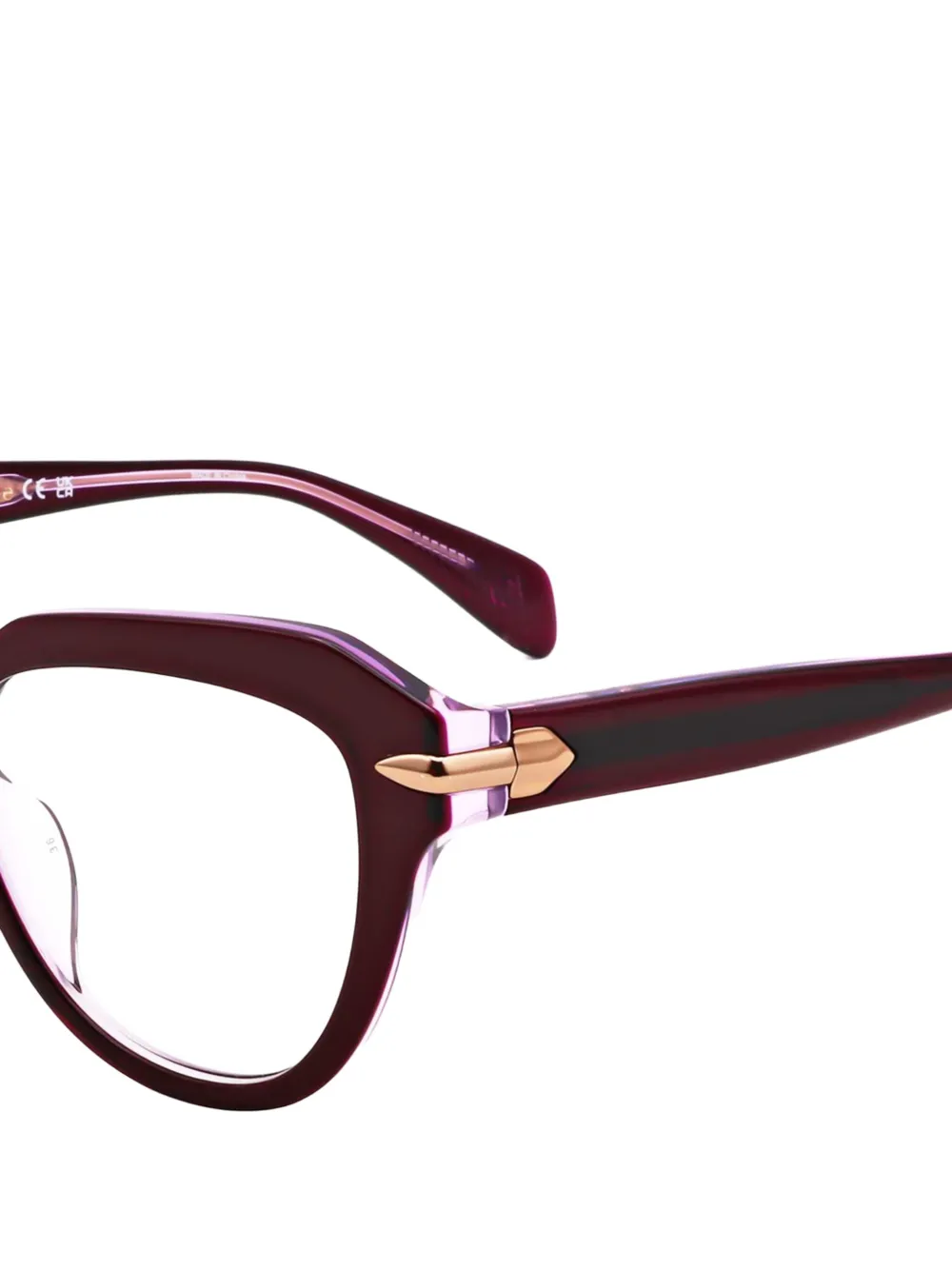 RAG & BONE EYEWEAR Bril met cat-eye montuur Rood