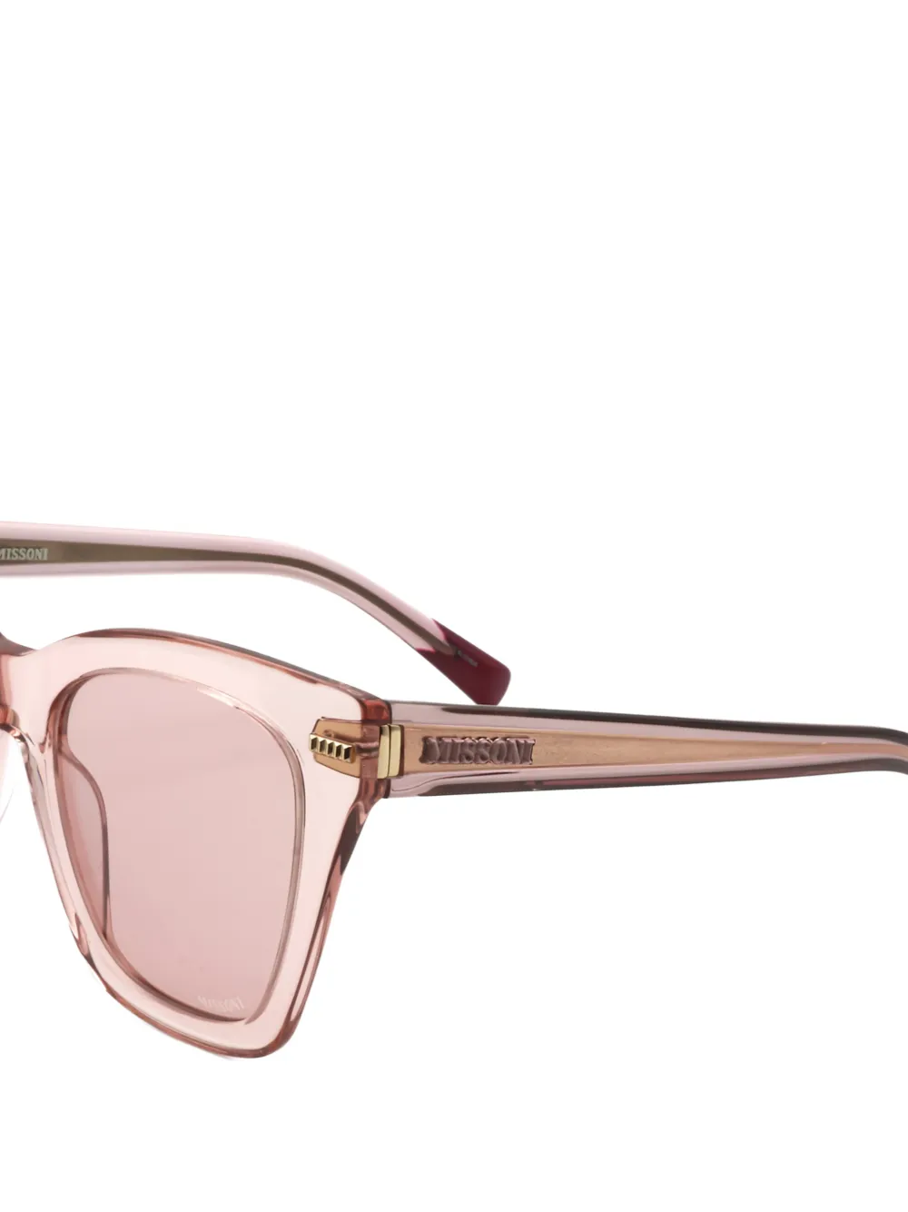 MISSONI EYEWEAR Zonnebril met vierkant montuur Roze
