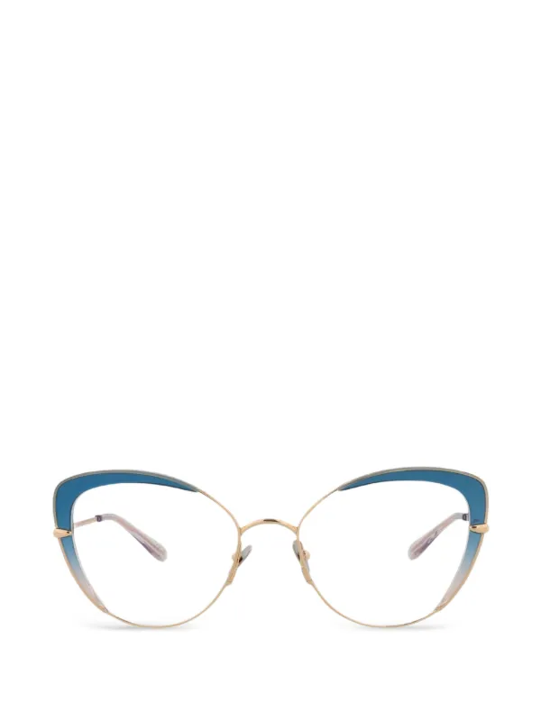 Pomellato Cat-eye Frame Glasses in Gold