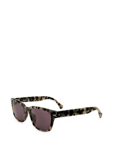 John Varvatos tortoiseshell-effect square-frame sunglasses