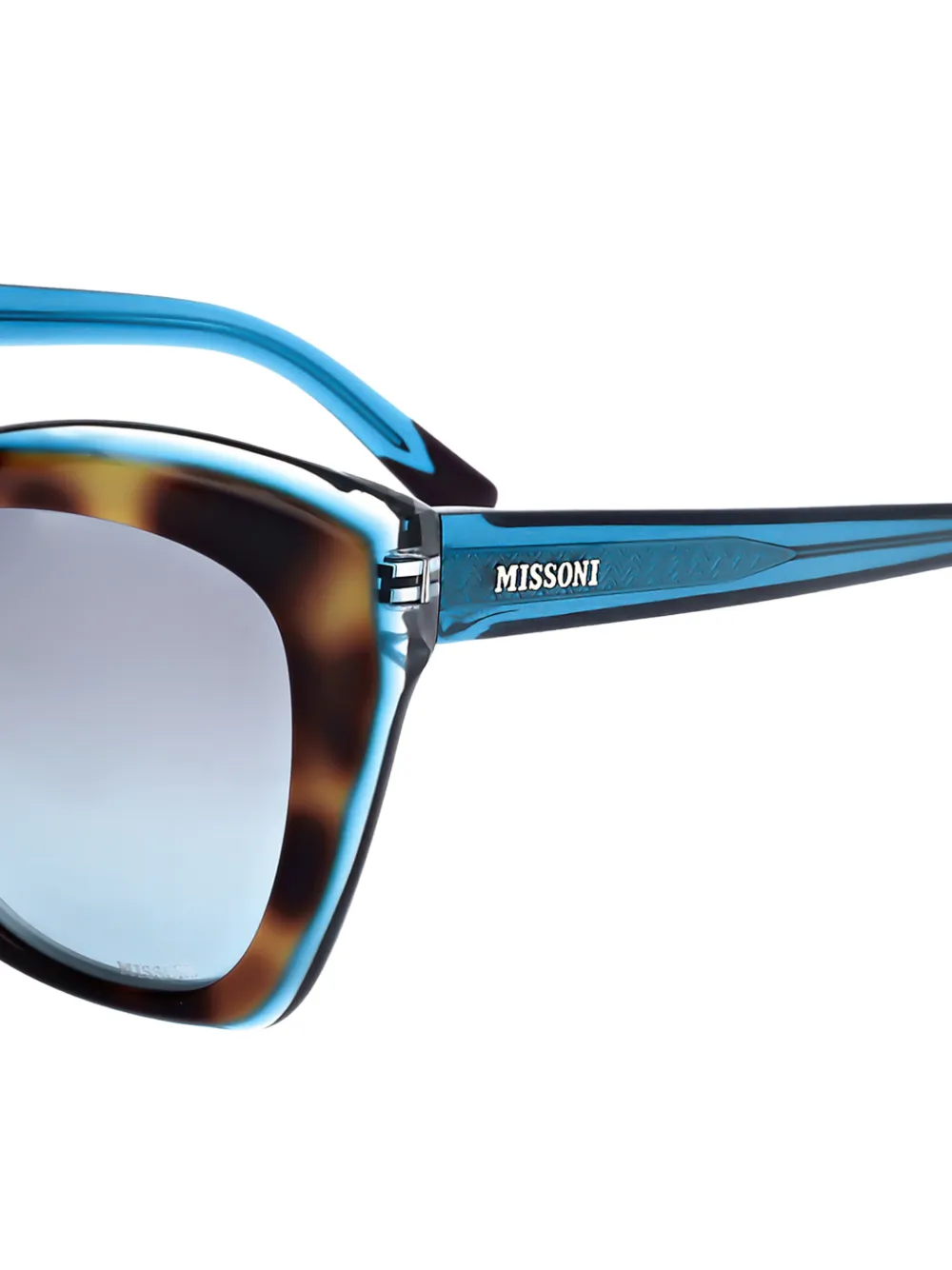 MISSONI EYEWEAR Zonnebril met cat-eye montuur Bruin