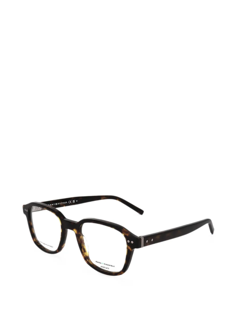 Tommy Hilfiger Occhiali squadrati con effetto tartarugato - Marrone
