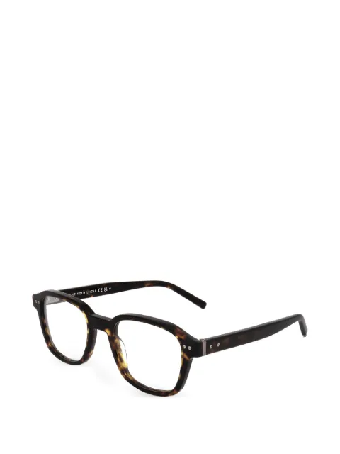 Tommy Hilfiger lentes con armazón cuadrada estilo carey