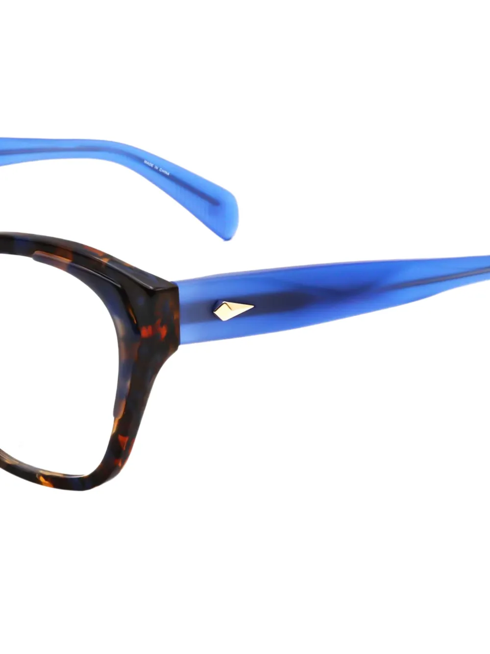 RAG & BONE EYEWEAR Zonnebril met vierkant montuur en schildpadschild-effect Bruin