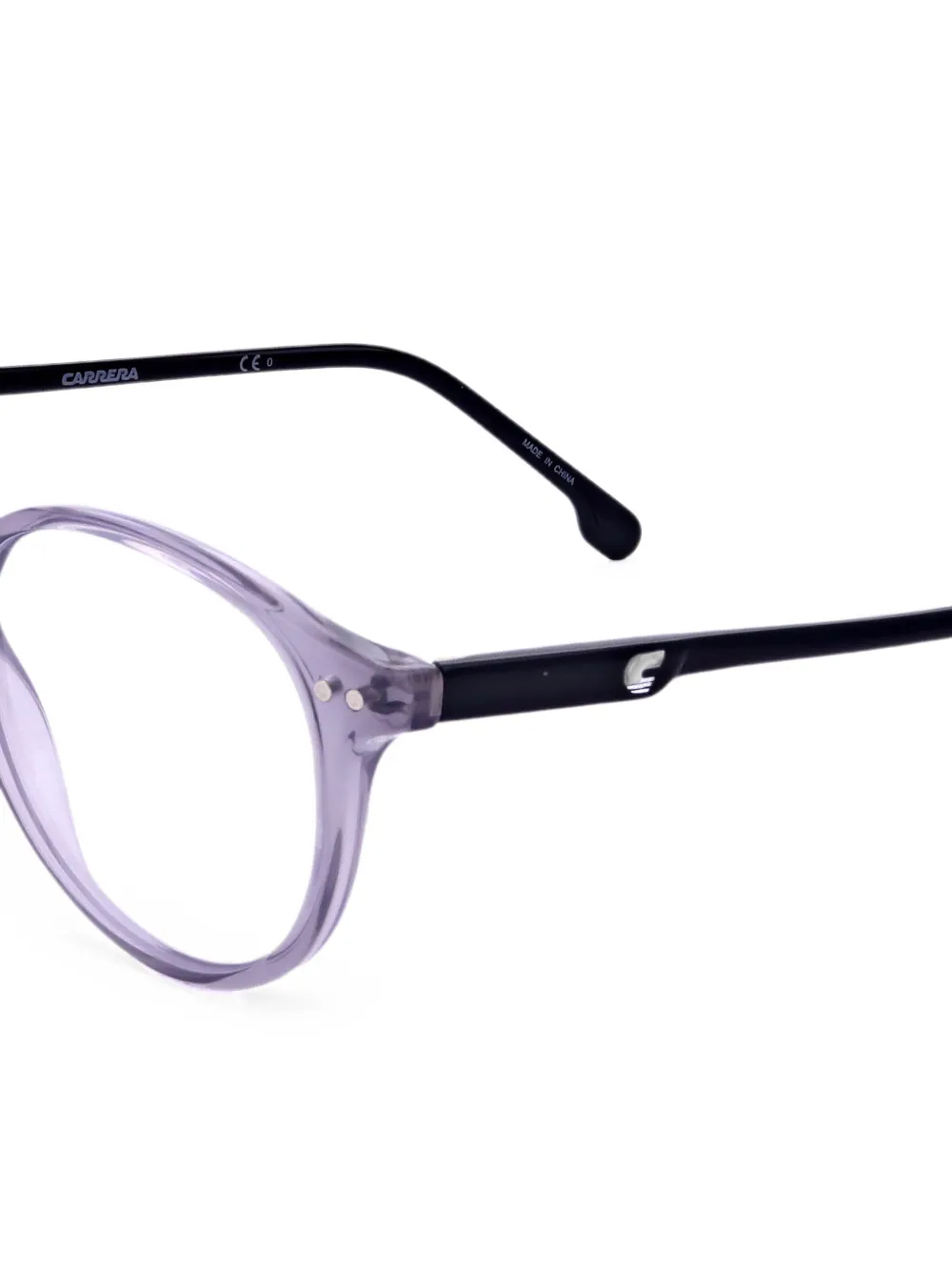 Carrera Bril met rond montuur Paars