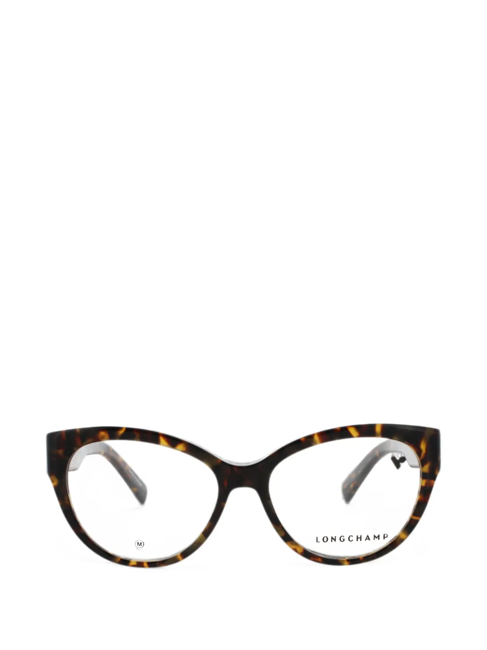 Longchamp tortoiseshell-pattern cat-eye glasses - Braun