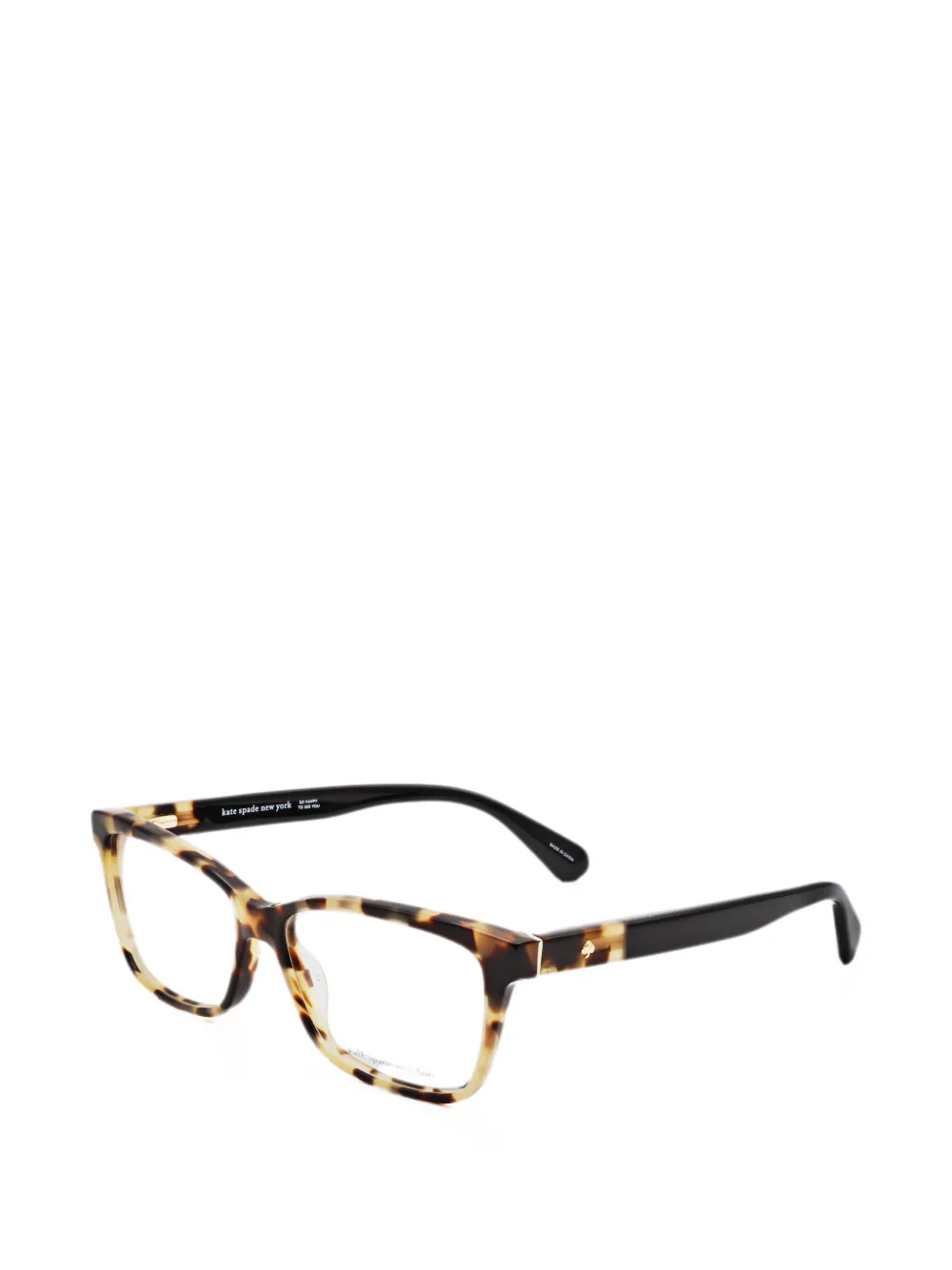 Kate Spade Eckige Brille in Schildpattoptik - Braun