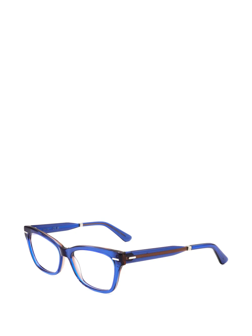 Calvin Klein Occhiali cat-eye trasparenti - Blu