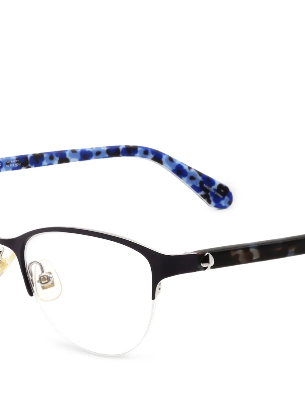 Kate Spade Adalina bril met logoplakkaat Zwart