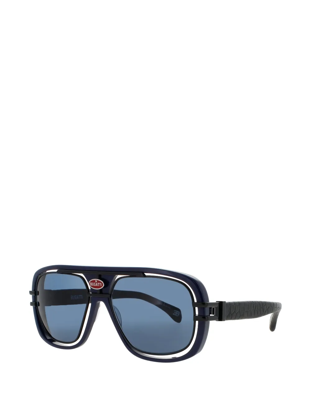 Bugatti Zonnebril met piloten montuur Blauw