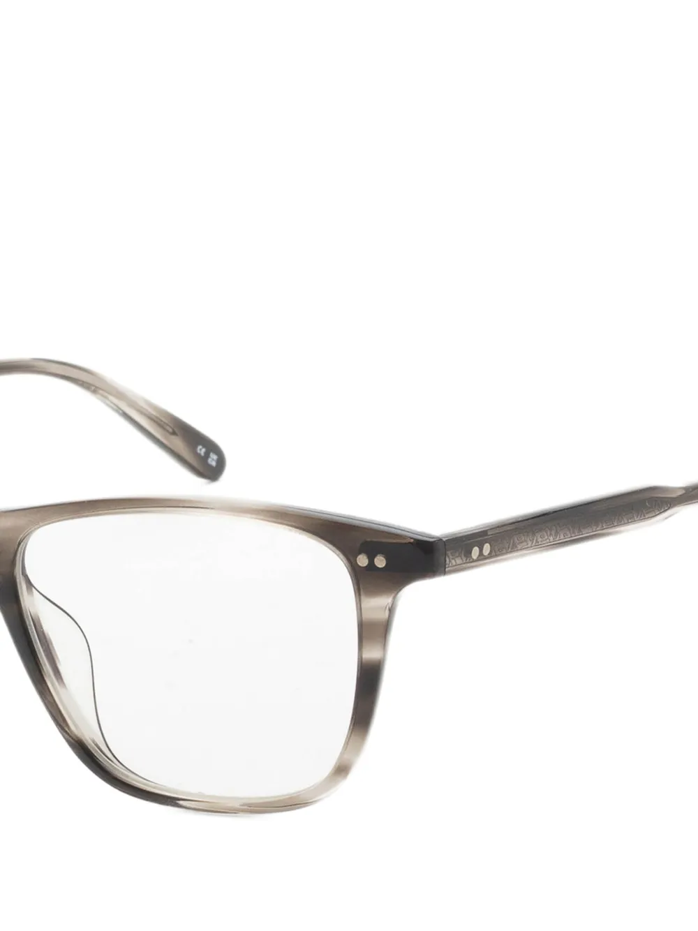 Garrett Leight Hayes bril met rechthoekig montuur Grijs