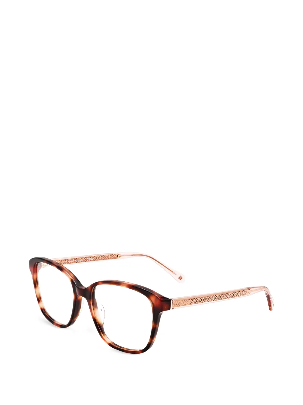 Kate Spade Eckige Brille in Schildpattoptik - Braun