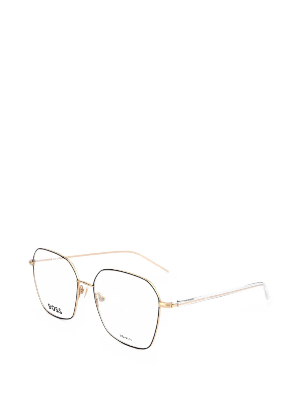 BOSS geometric-frame glasses - Gold