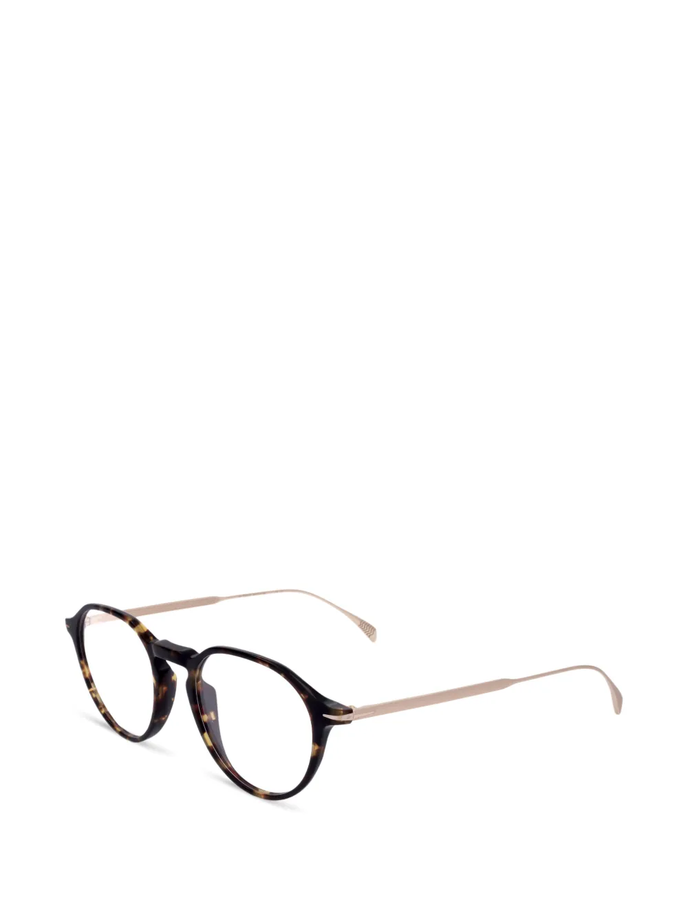 Eyewear by David Beckham tortoiseshell-effect round-frame glasses
