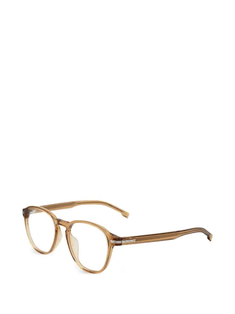 BOSS round-frame glasses